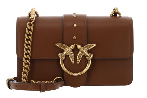 PINKO Love One Mini ST. CL. S Marrone - Leone - Antique Gold PINKO Love One Mini ST. CL. S Marrone - Leone - Antique Gold