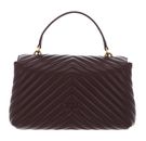 PINKO Love Lady Puff Classic CL Sheep Nappa Chevron M Cioccolate Amaro - Antique Gold PINKO Love Lady Puff Classic CL Sheep Nappa Chevron M Cioccolate Amaro - Antique Gold