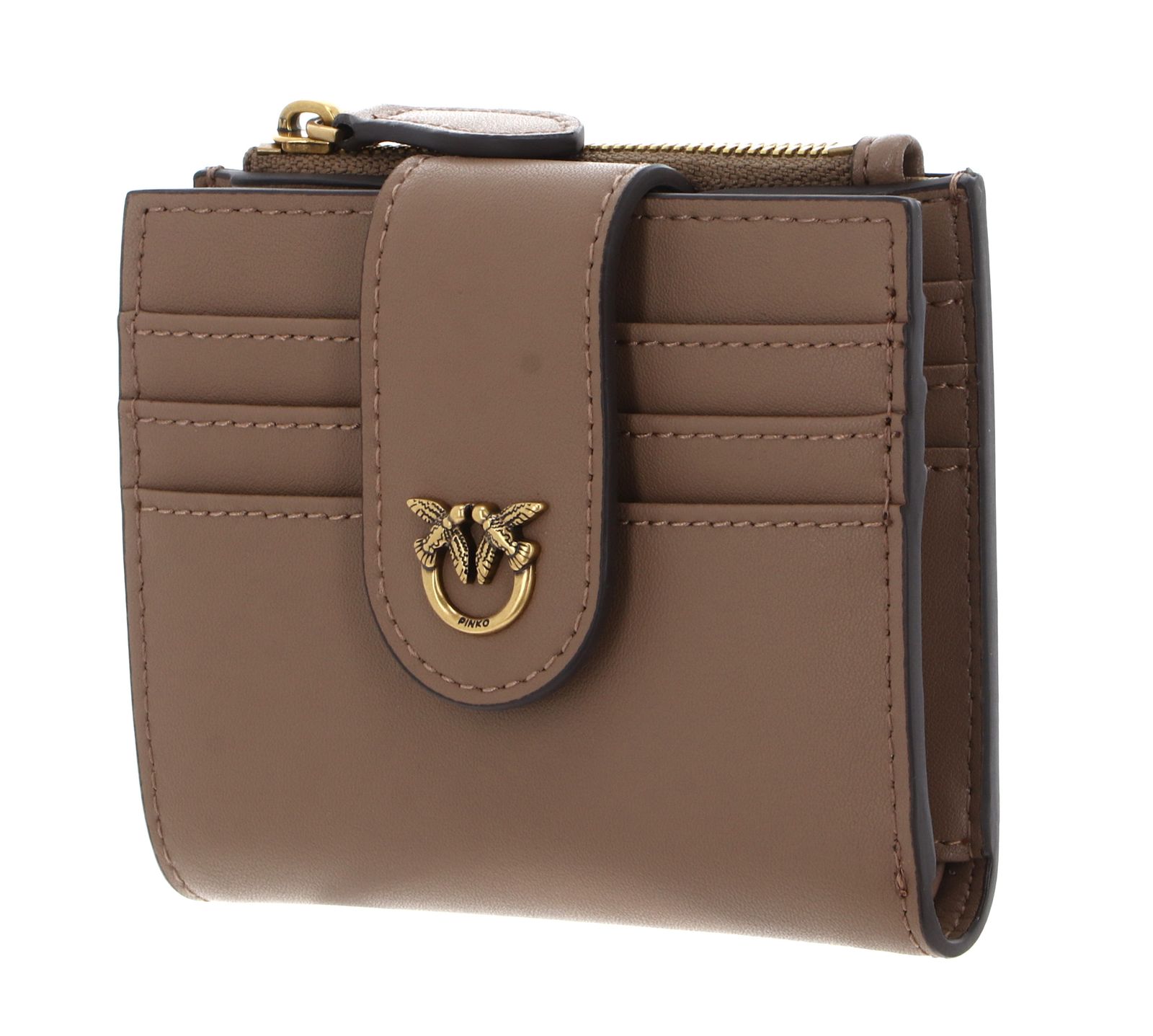 PINKO Multi Purpose Wallet Biscotto Zenzero - Antique Gold