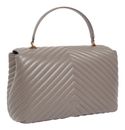 PINKO Love Lady Puff Big CL Sheep Nappa Chevron L Grigio Asfalto - Antique Gold