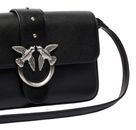 PINKO Love One Mini Slouchy FL S Nero Limousine - Matt Silver PINKO Love One Mini Slouchy FL S Nero Limousine - Matt Silver