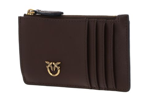 PINKO Airone Cardholder Marrone Castano - Antique Gold