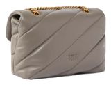PINKO Love Puff Classic CL Sheep Nappa M Grigio Asfalto - Antique Gold