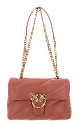 PINKO Love Puff Classic CL Sheep Nappa M Marrone Aragona - Antique Gold