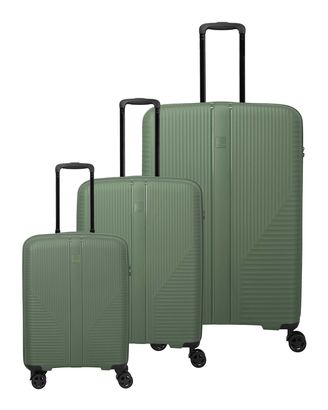 travelite Air Stripe 4W Trolley L / M+ / S Green