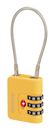 Samsonite TA Revolution CABLELOCK 3 DIAL TSA Yellow