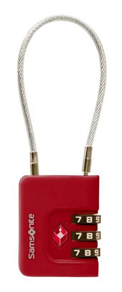 Samsonite TA Revolution CABLELOCK 3 DIAL TSA Red