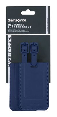 Samsonite TA Revolution Rectangle Luggage Tag Set Midnight Blue