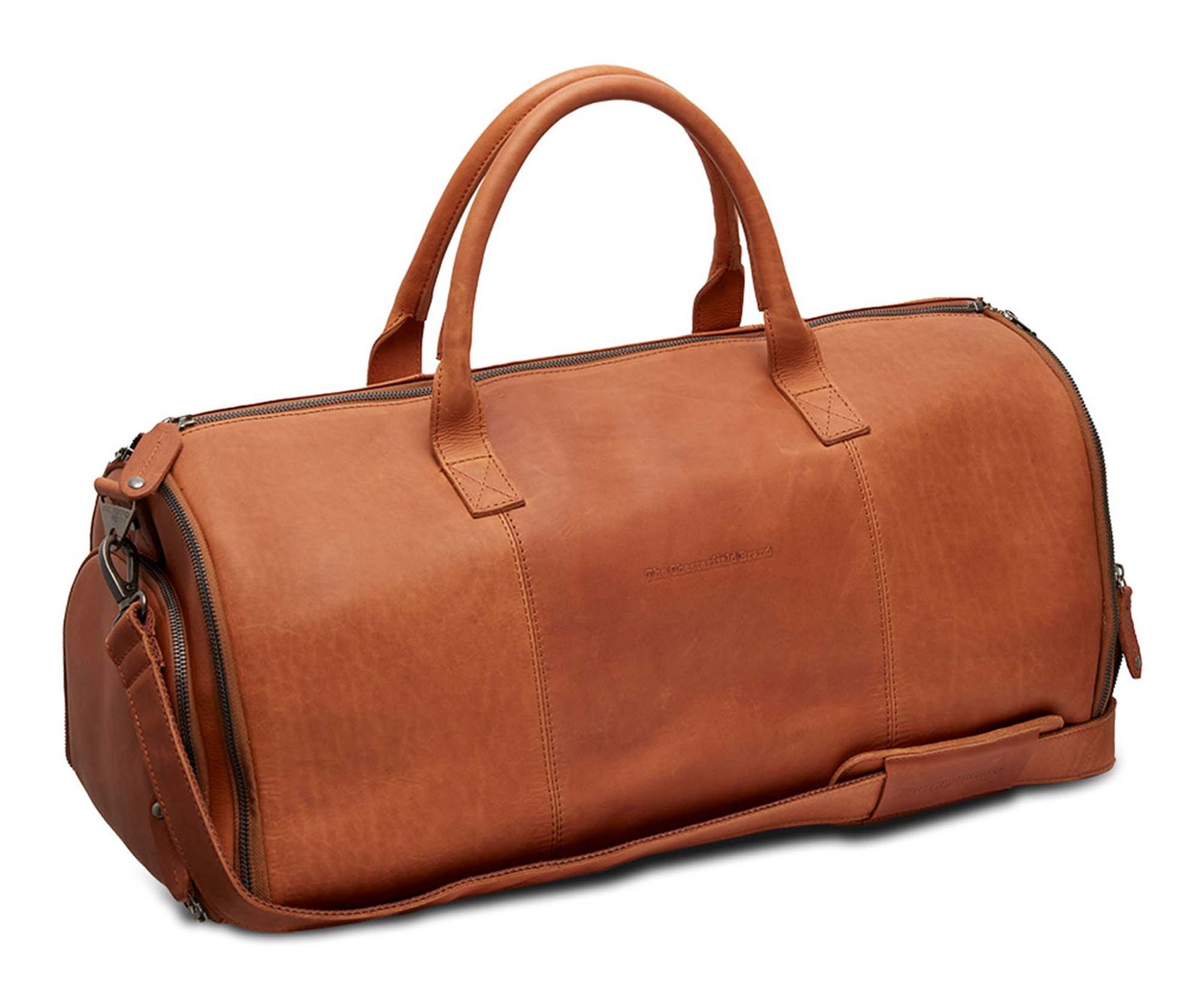 The Chesterfield Brand Finlay Weekender Cognac