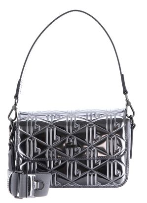 LACOSTE Flap Crossover Bag Shiny Dark Silver