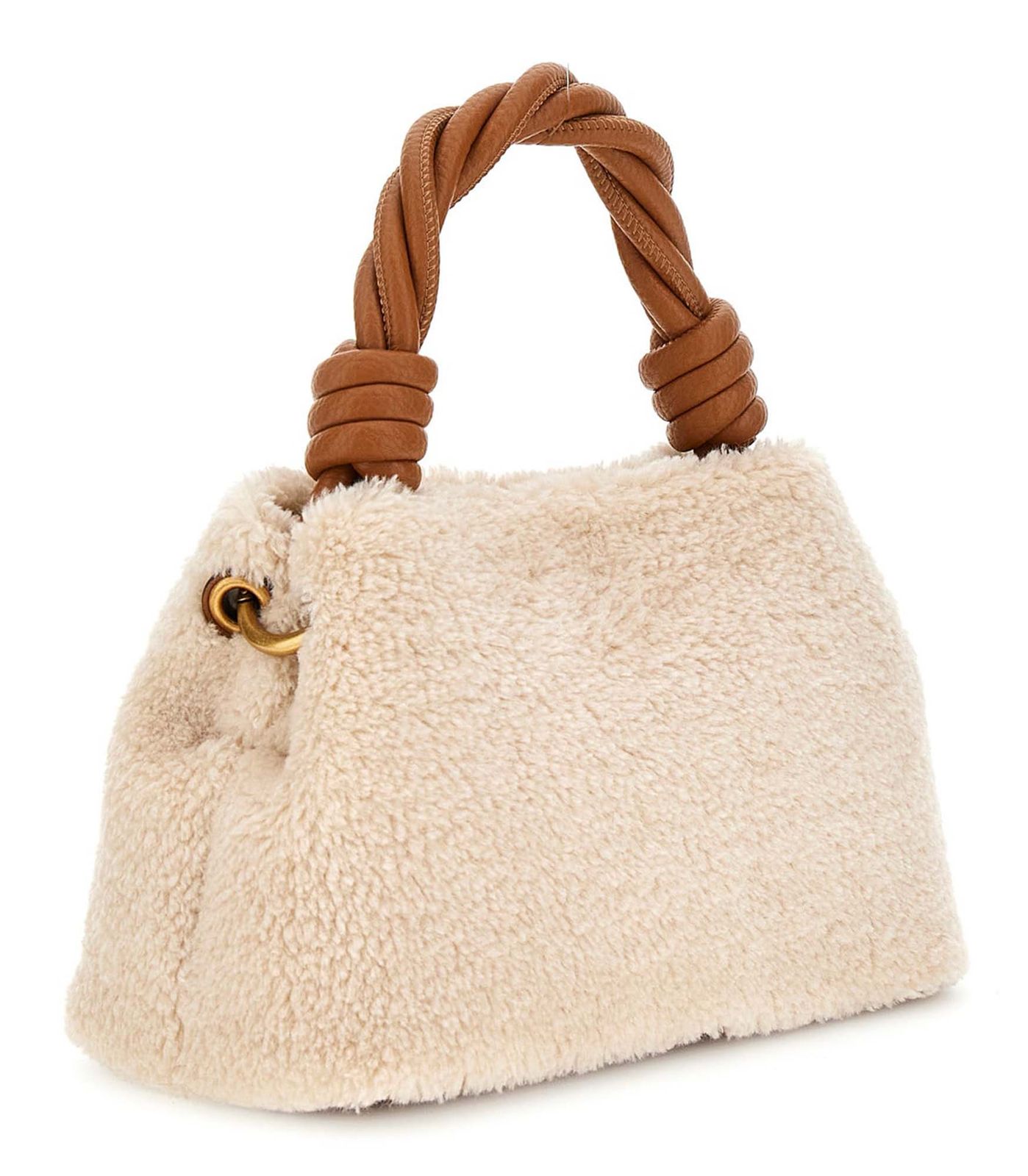 GUESS Shaida Top Handle Crossbody Bag Natural / Cognac GUESS Shaida Top Handle Crossbody Bag Natural / Cognac