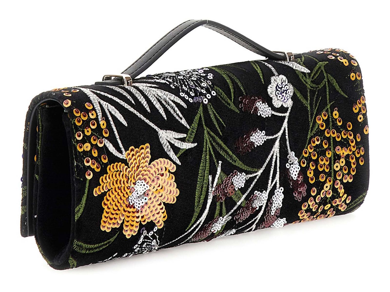 GUESS Zalina Top Handle Clutch Black Multi GUESS Zalina Top Handle Clutch Black Multi