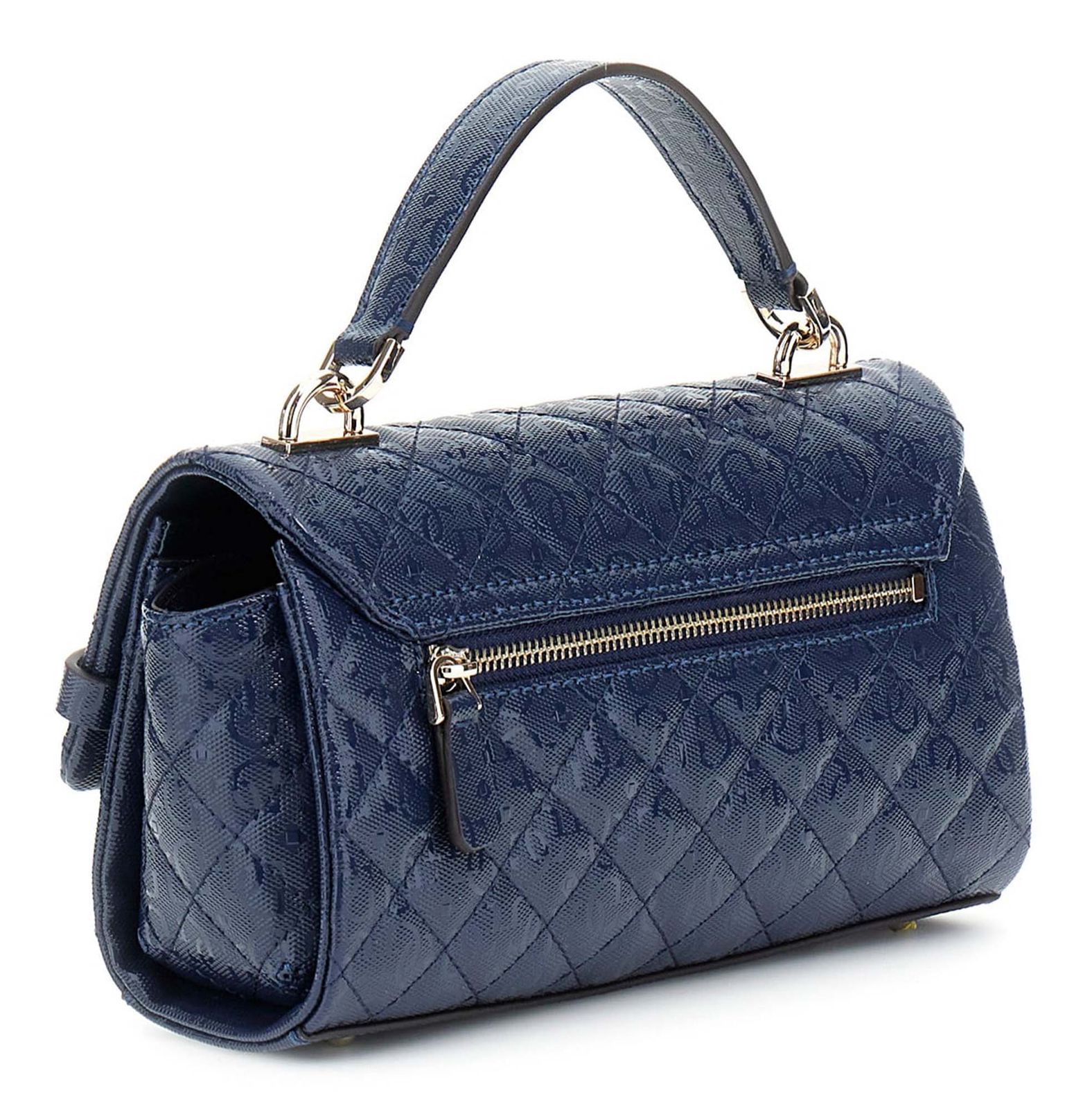 GUESS Idra Top Handle Flap Bag Midnight GUESS Idra Top Handle Flap Bag Midnight