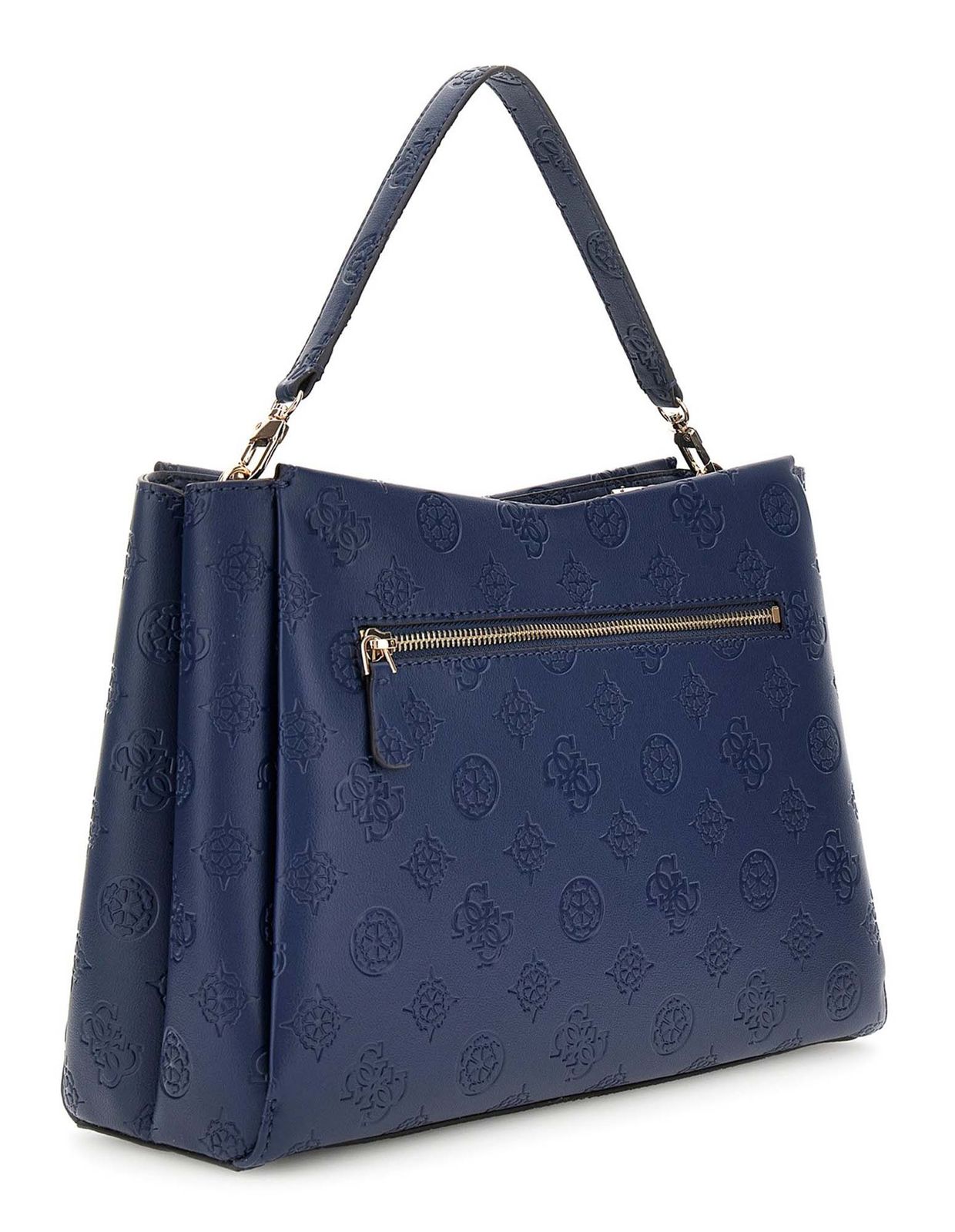 GUESS Tisha Girlfriend Satchel Midnight Logo GUESS Tisha Girlfriend Satchel Midnight Logo