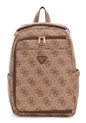 GUESS U-Zip Backpack Latte Logo / Brown
