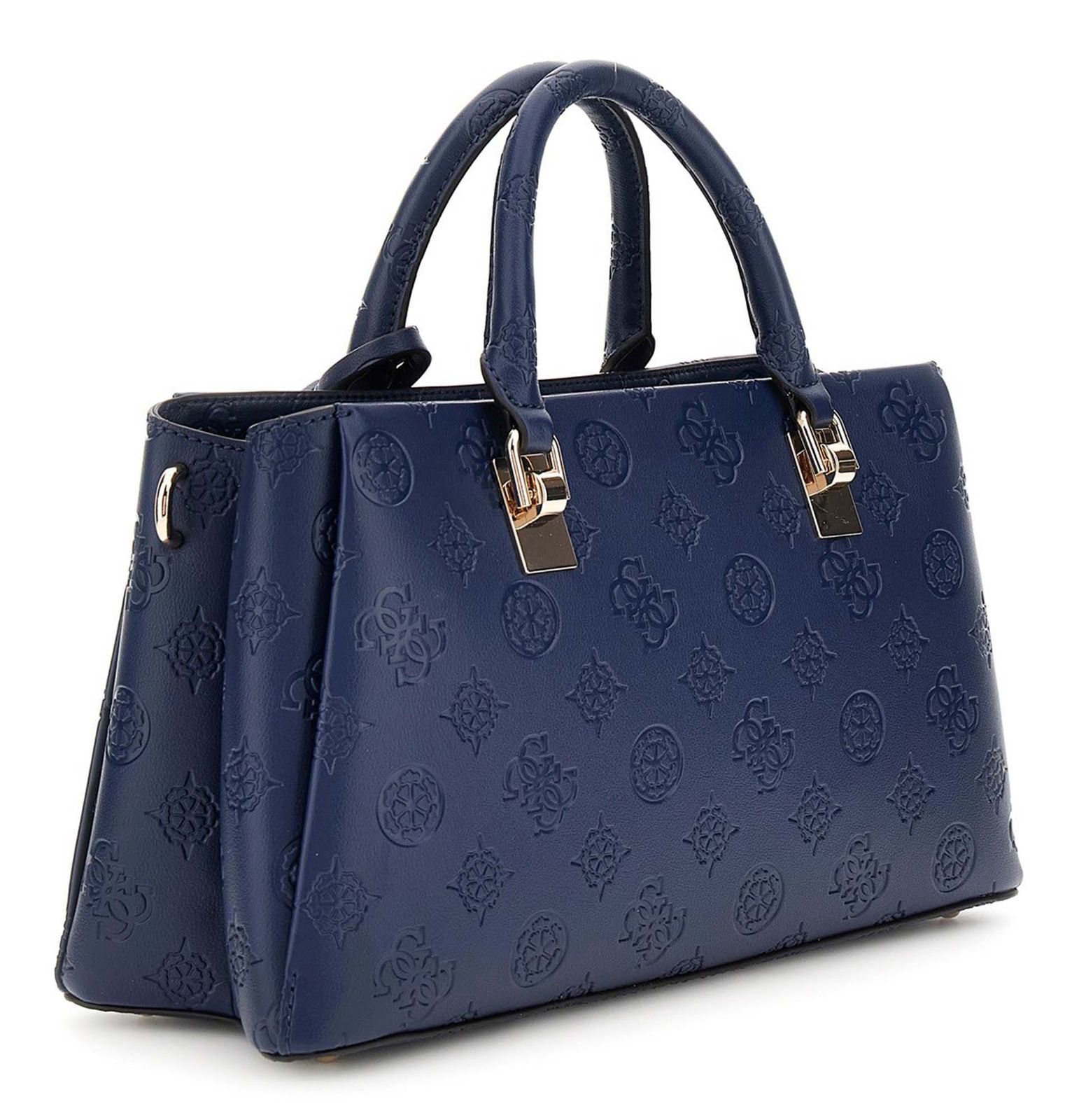 GUESS Tisha Girlfriend Satchel Midnight Logo GUESS Tisha Girlfriend Satchel Midnight Logo