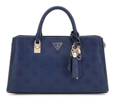 GUESS Tisha Girlfriend Satchel Midnight Logo GUESS Tisha Girlfriend Satchel Midnight Logo