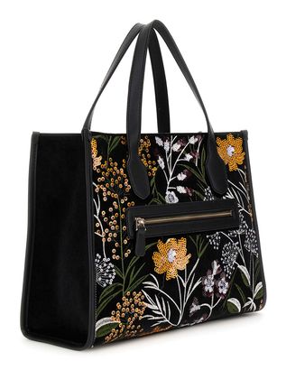 GUESS Zalina 2 Compartment Tote Black Multi GUESS Zalina 2 Compartment Tote Black Multi