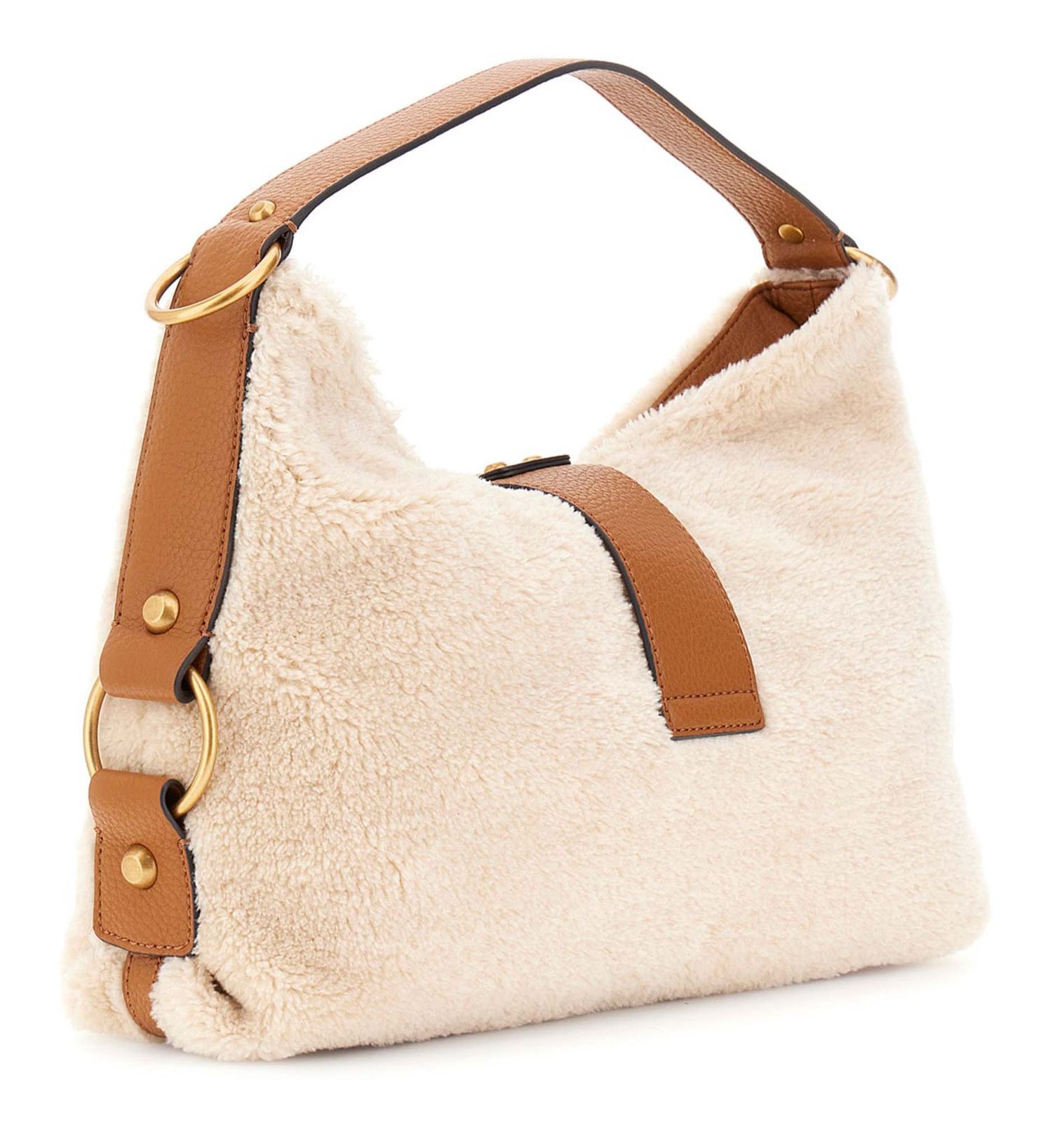 GUESS Camden Shoulder Bag Natural / Cognac GUESS Camden Shoulder Bag Natural / Cognac