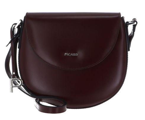 PICARD Black Tie Crossbody Bag with Flap Vino PICARD Black Tie Crossbody Bag with Flap Vino
