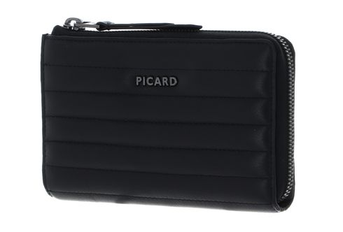 PICARD Evolute 1 Zip Around Wallet Black