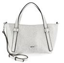 abro Leather Shimmer COSMO Mini Handbag White / Whitegold
