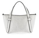 abro Leather Shimmer COSMO Mini Handbag White / Whitegold