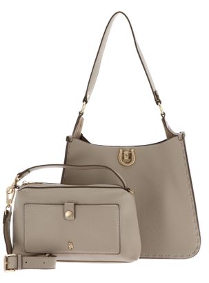 U.S. POLO ASSN. Jones Hobo With Extra Bag Beige