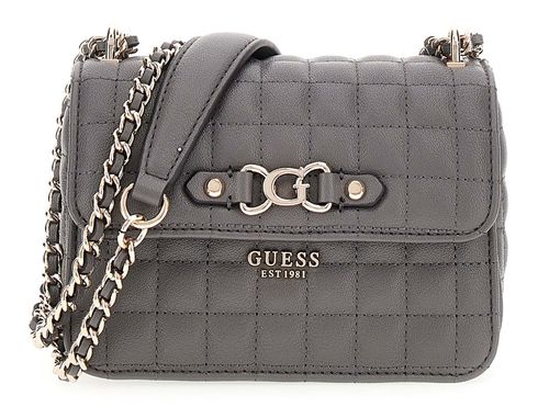 GUESS Nadira Mini Convertible Xbody Flap Bag Slate