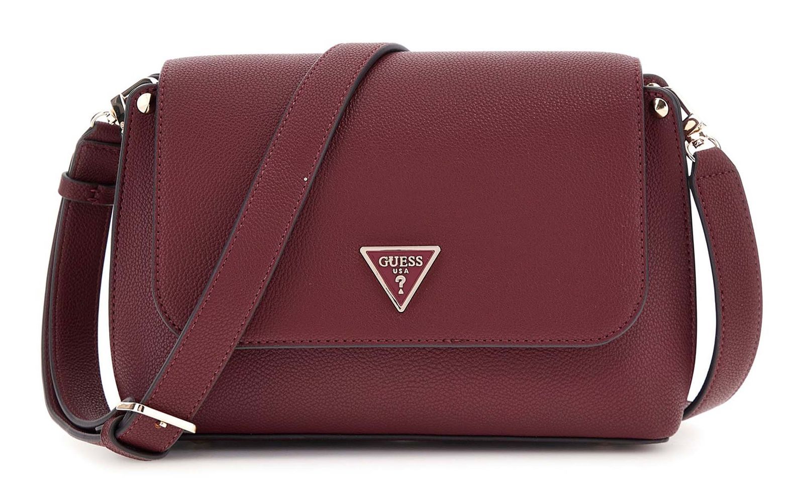 GUESS Meridian II Flap Crossbody Bag Wine