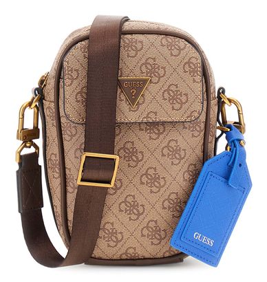 GUESS Milano Crossbody Micro Bag Beige / Brown