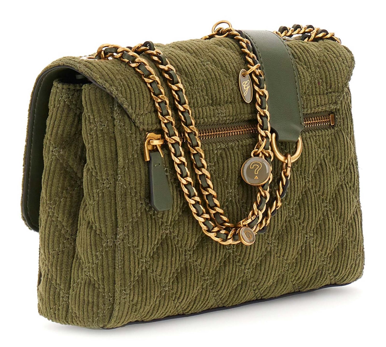 GUESS Giully II 2 Compartment Convertible Flap Olive GUESS Giully II 2 Compartment Convertible Flap Olive