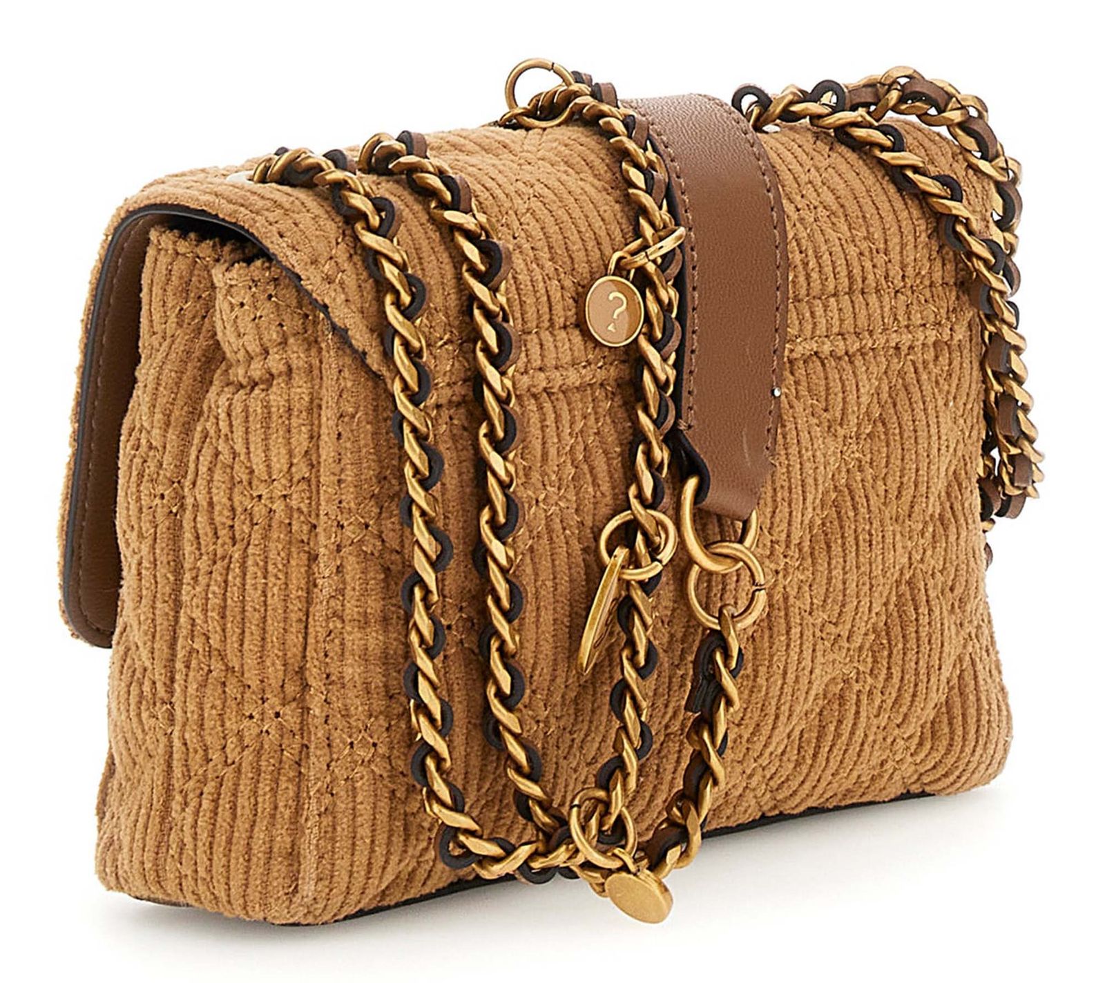 GUESS Giully II Mini 2 Compartment Convertible Flap XS Cognac GUESS Giully II Mini 2 Compartment Convertible Flap XS Cognac