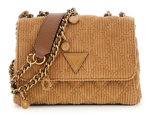 GUESS Giully II Mini 2 Compartment Convertible Flap XS Cognac