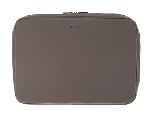 HUGO BOSS Classic Grained Laptop Sleeve Taupe