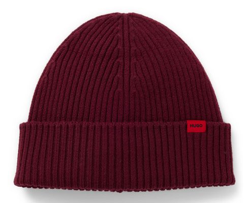 HUGO Xola Beanie Dark Red