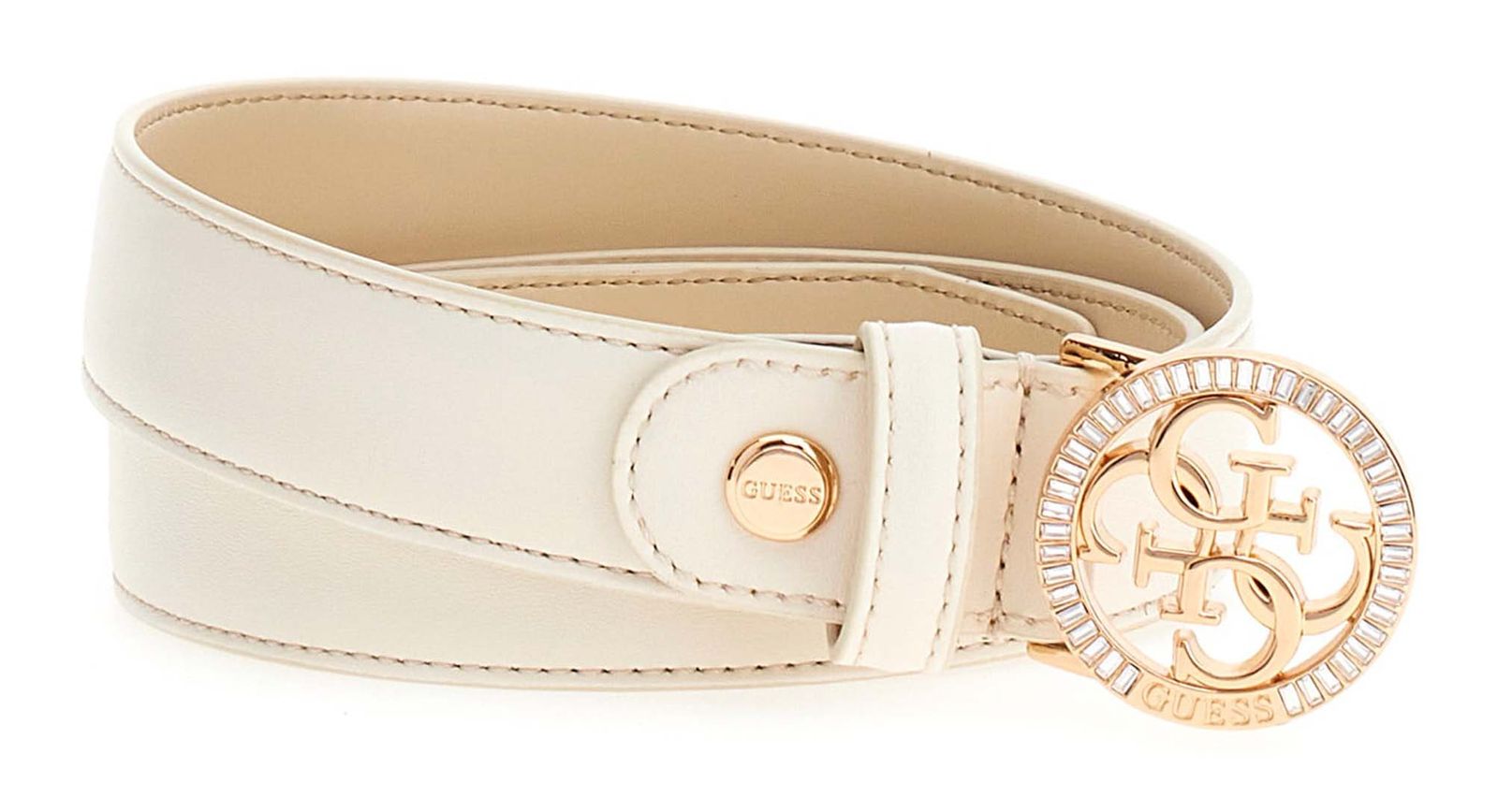 GUESS Cintura Regolabile W105 In Cognac – Larghezza 3 Cm – Accorciabile – Regalo In Scatola