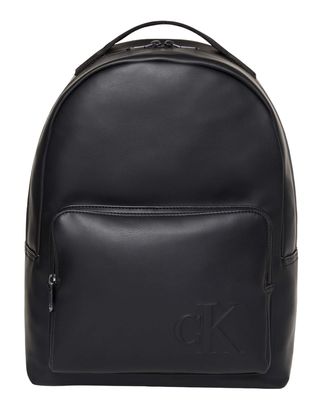 Calvin Klein Bold Monogram Round Backpack Black