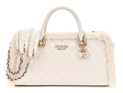 GUESS Christi Shoulder Satchel Bag Bone
