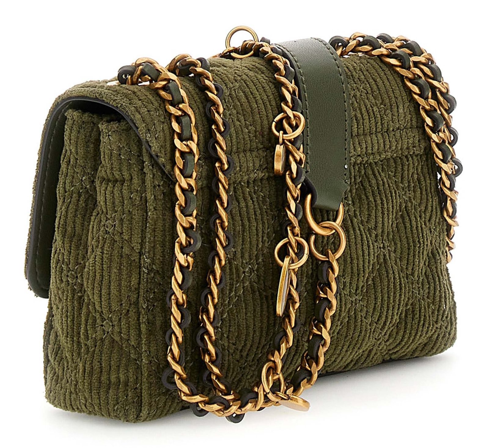 GUESS Giully II Mini 2 Compartment Convertible Flap XS Olive GUESS Giully II Mini 2 Compartment Convertible Flap XS Olive
