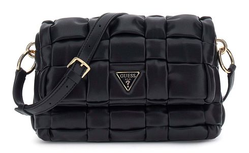 GUESS Marion Flap Shoulder Bag Black