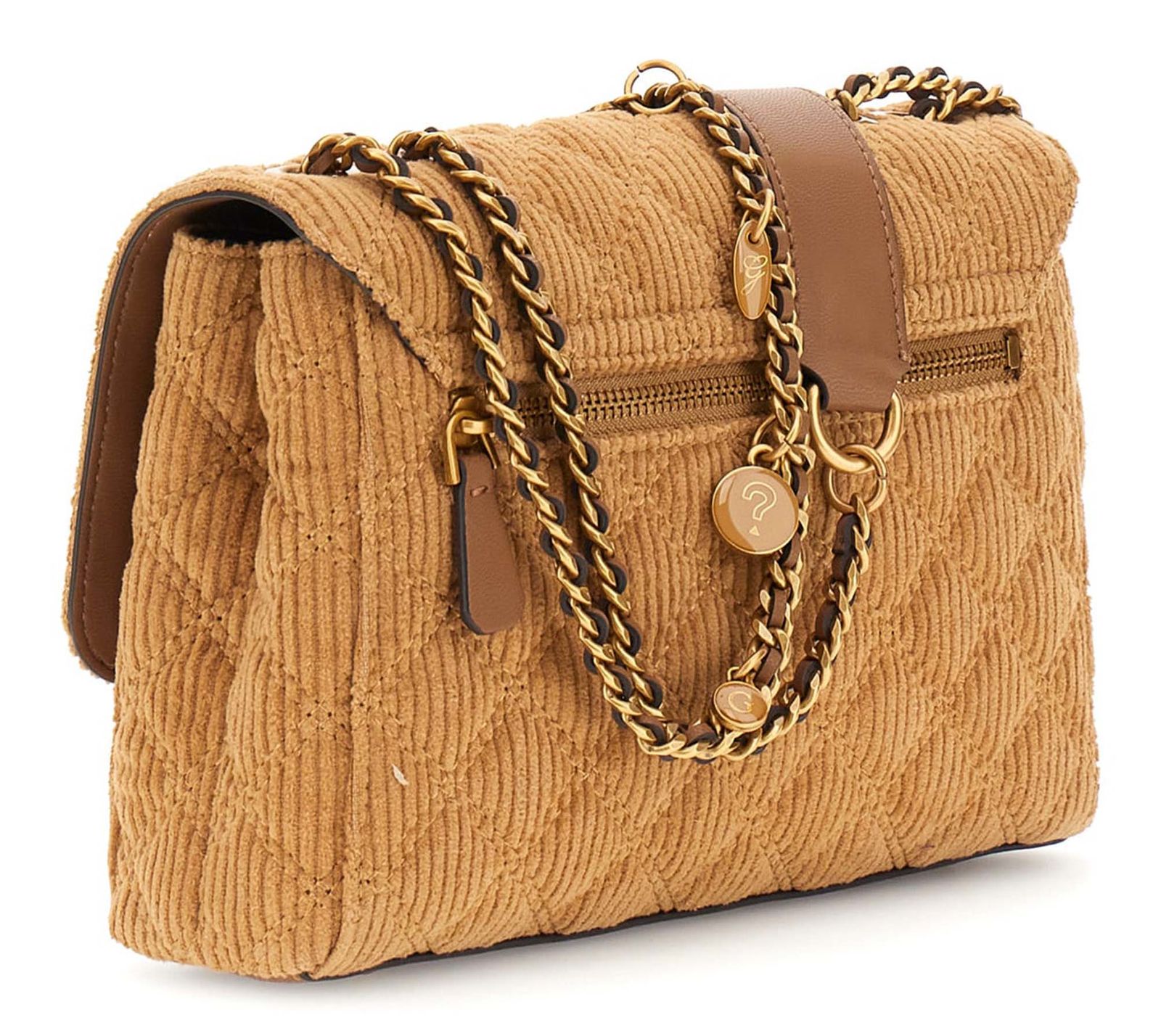 GUESS Giully II 2 Compartment Convertible Flap Cognac GUESS Giully II 2 Compartment Convertible Flap Cognac