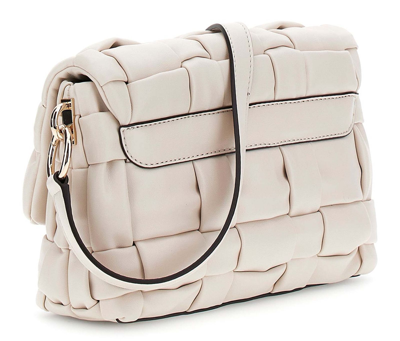 GUESS Marion Flap Shoulder Bag Bone GUESS Marion Flap Shoulder Bag Bone