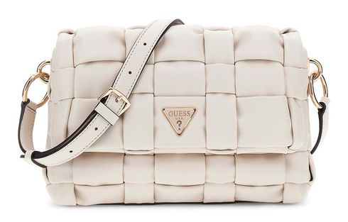 GUESS Marion Flap Shoulder Bag Bone GUESS Marion Flap Shoulder Bag Bone