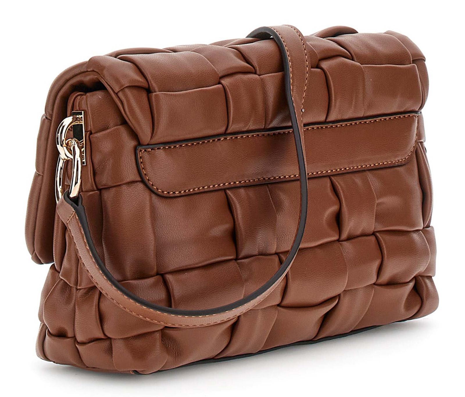 GUESS Marion Flap Shoulder Bag Cognac GUESS Marion Flap Shoulder Bag Cognac