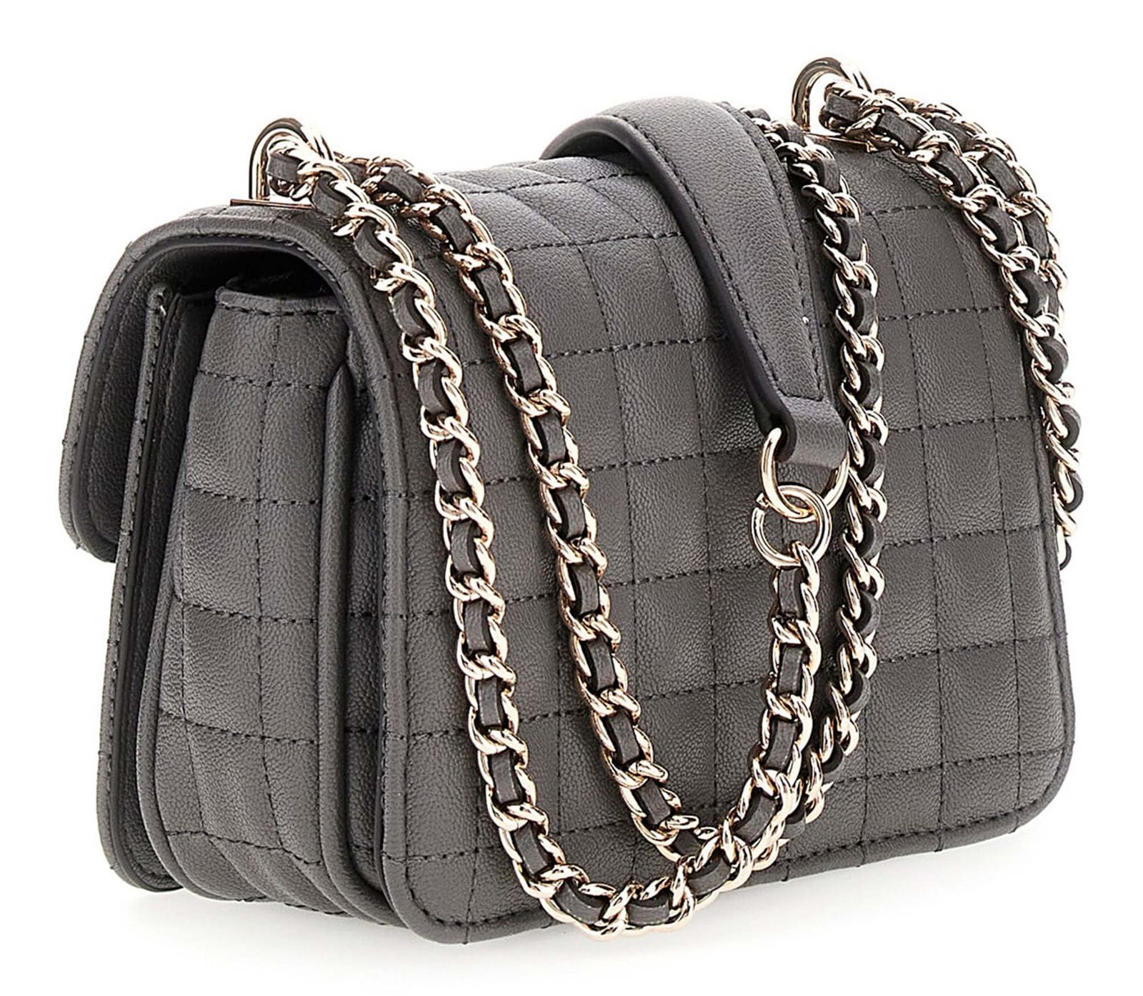 GUESS Nadira Mini Convertible Xbody Flap Bag Slate GUESS Nadira Mini Convertible Xbody Flap Bag Slate