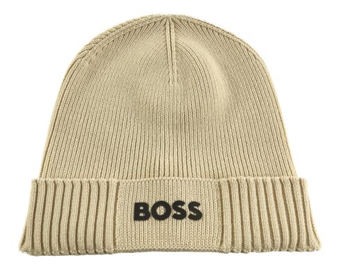 BOSS Asic Beanie Open White