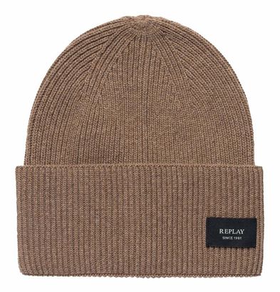 REPLAY Beanie Taupe