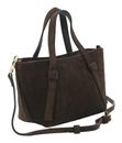 abro Leather Suede COSMO Mini Handbag Dark Brown abro Leather Suede COSMO Mini Handbag Dark Brown