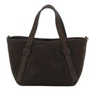 abro Leather Suede COSMO Mini Handbag Dark Brown abro Leather Suede COSMO Mini Handbag Dark Brown